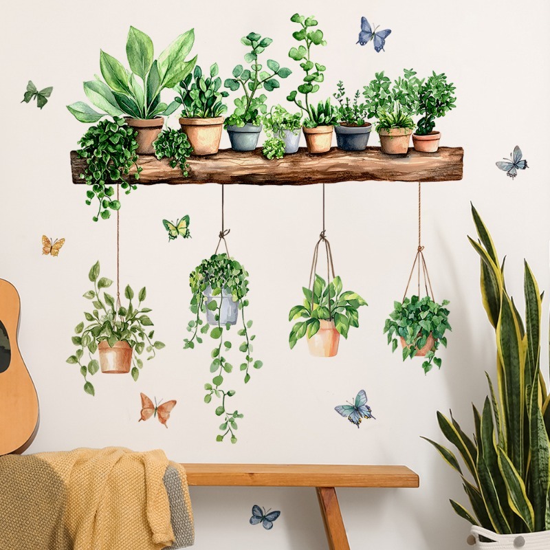 3D Potted Green Plant Shelf Wa - đánh giá và giá Echeveria Succulent