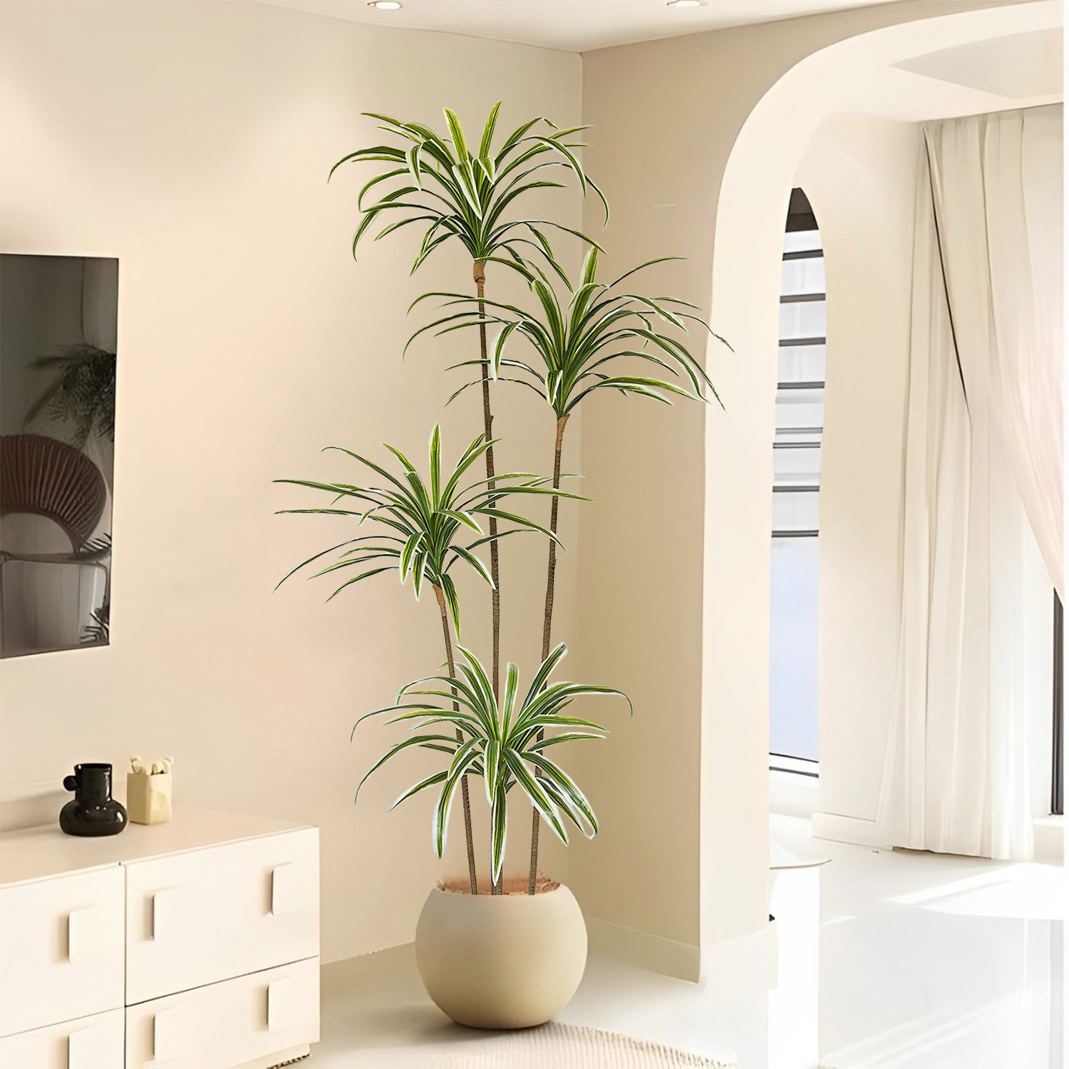 230cm Artificial Dracaena Marg - đánh giá và giá Dracaena Marginata