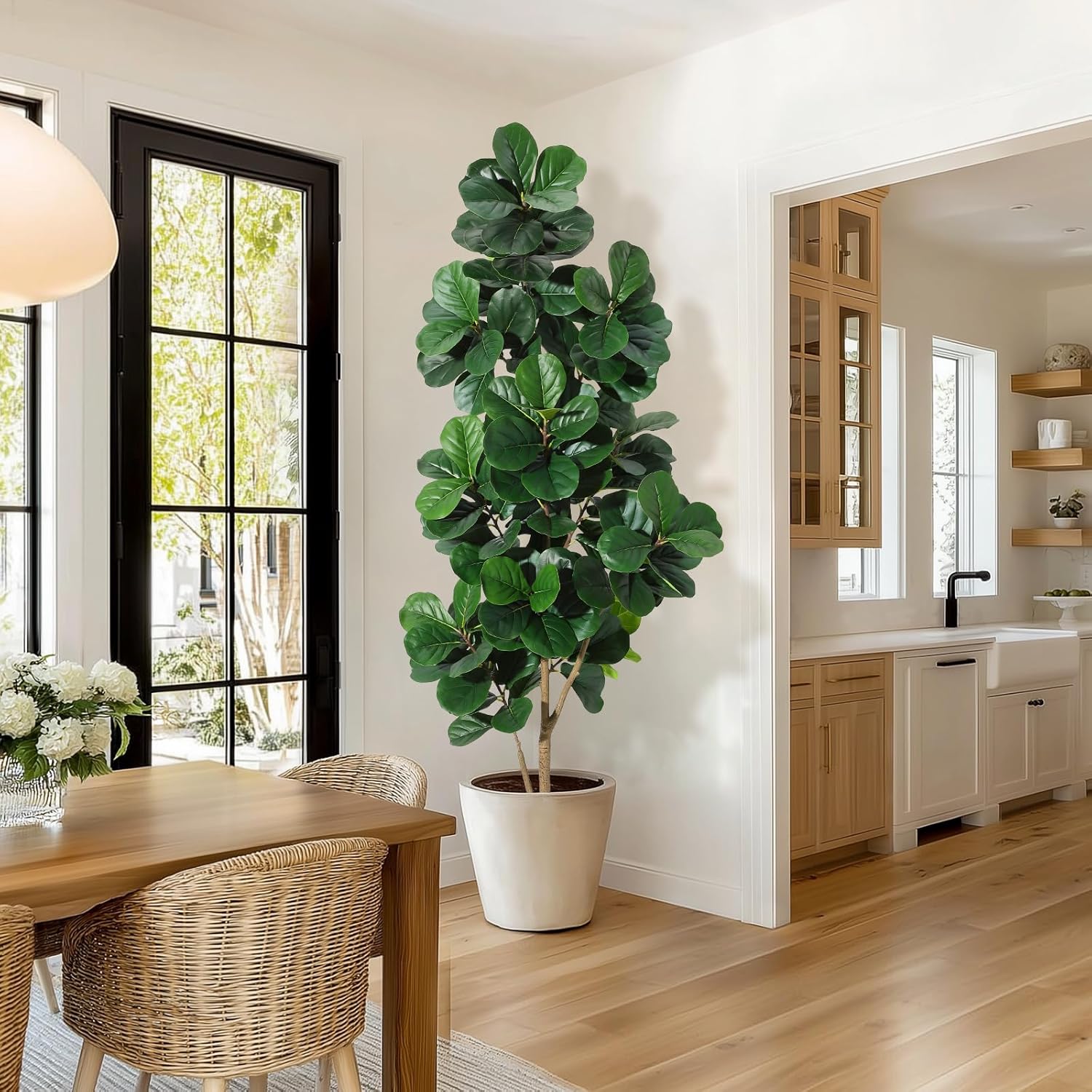 4FT/5FT/6FT/7FT Fiddle Leaf Fi - đánh giá và giá Ficus Lyrata Tree